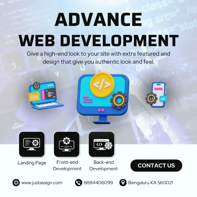 Advance website development services package with comprehensive tools for effective website creation